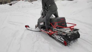Владелец снегохода Тайга катает снегоход Тунгус 600L