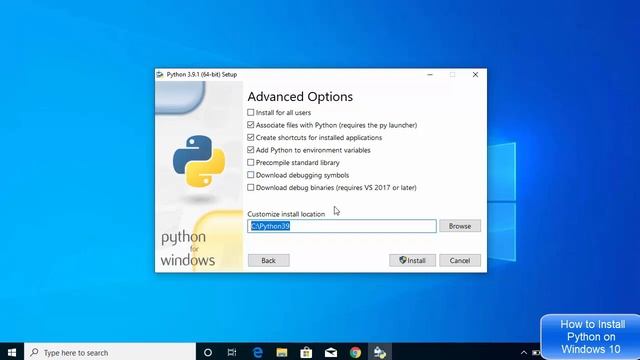 How to Install Python 3.9.1 on Windows 10 смотреть онлайн
