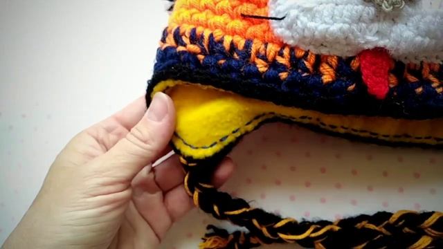 Вязаная крючком шапка львёнок . смотреть онлайн