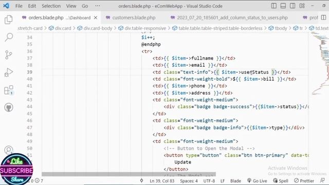 Laravel Admin Dashboard Complete Website| Order Management| Update Order status in Laravel