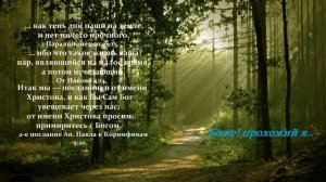 Боже, прохожий я в жизни земной...