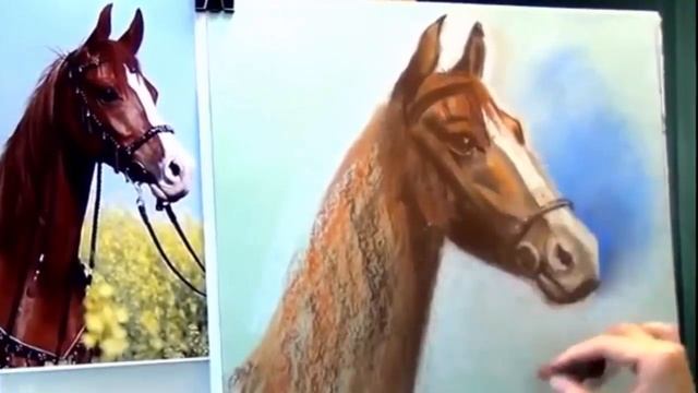 Как нарисовать ЛОШАДЬ ПАСТЕЛЬ! Учимся рисовать ЛОШАДЬ! Как Научиться РИСОВАТЬ