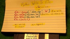 Python Tutorial On How To Write Data To File