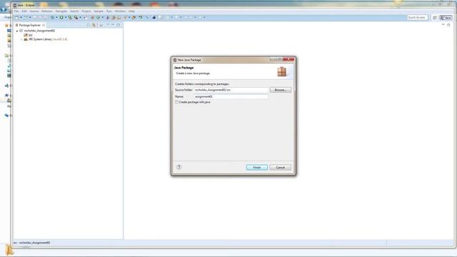The Hello World Program in Java using Eclipse Luna смотреть онлайн
