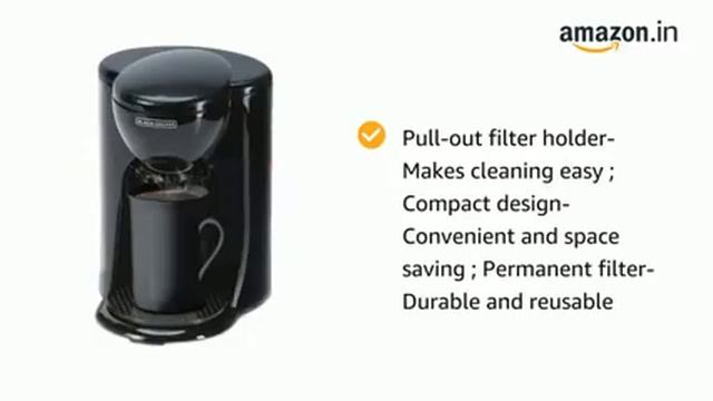 Black & Decker Appliances DCM25-IN 330-Watt 1-Cup Coffee Maker смотреть онлайн