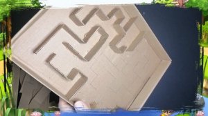 ЛАБИРИНТ. ПРОСТАЯ И ЗАБАВНАЯ ИГРА ИЗ КАРТОНА. DIY