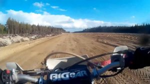 эндуро. катаем по строящийся трассе м11. Красный Бор - пос. Ульяновка