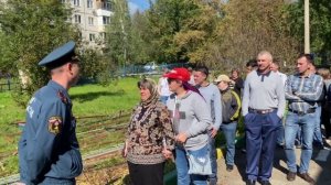 Проведение тренировочной эвакуации сотрудниками пожарного надзора совместно с пожарным расчетом.