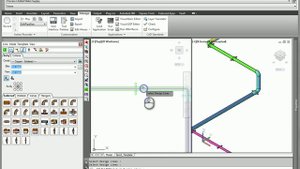 Fabrication CAD MEP 2014 Bidirectional Design Line and Attacher method