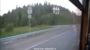 ЛиАЗ 677. Прокатился на нём до ЖД вокзала. г. Тобольск