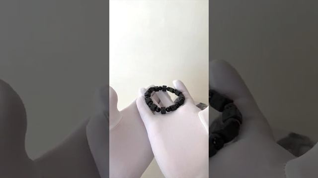 Обзор на браслет из натуральных камней черный агат вулканическая лава RUBI collection