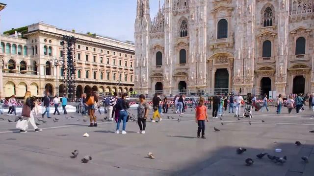 Piazza Duomo Milano Cathedral TIME LAPSE смотреть онлайн