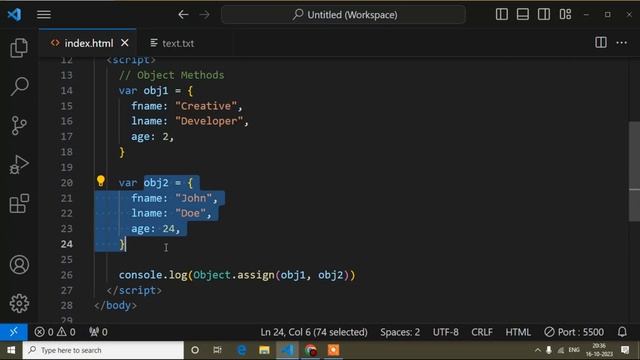Object.assign(), Object.keys(), Object.values() Methods Javascript | Javascript Tutorial