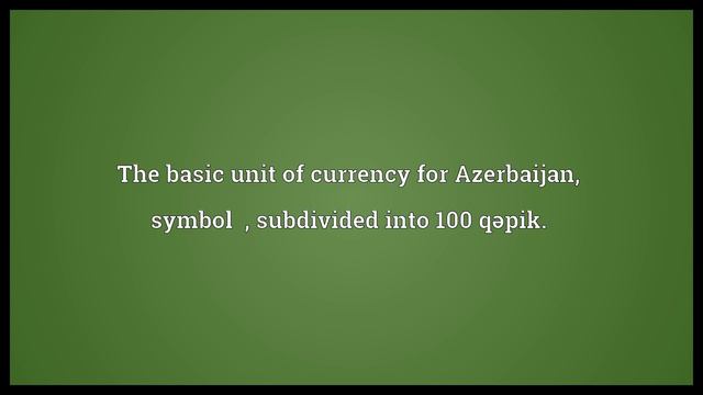 Manat Meaning