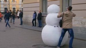ЗЛОЙ СНЕГОВИК ПРАНК #2