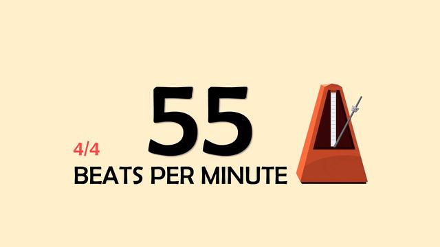 55 BPM 4/4 Metronome смотреть онлайн
