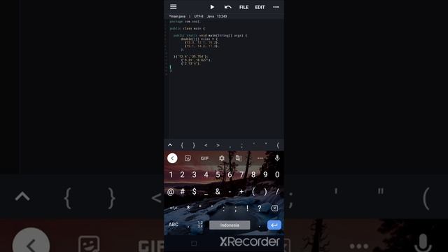 Java| d. membuat dan menampilkan elemen array 2D bertipe double смотреть онлайн