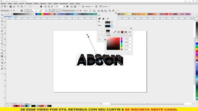 CORELDRAW 2018 - #AULA14 - 3D EXTRUSÃO смотреть онлайн
