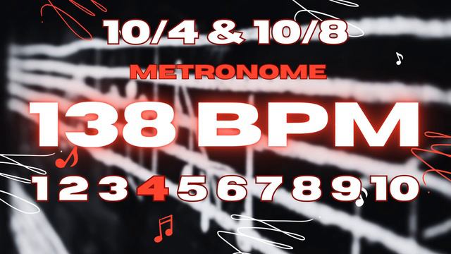 138 BPM - 10/4 & 10/8 Metronome смотреть онлайн