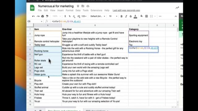 Numerous.ai for marketing смотреть онлайн