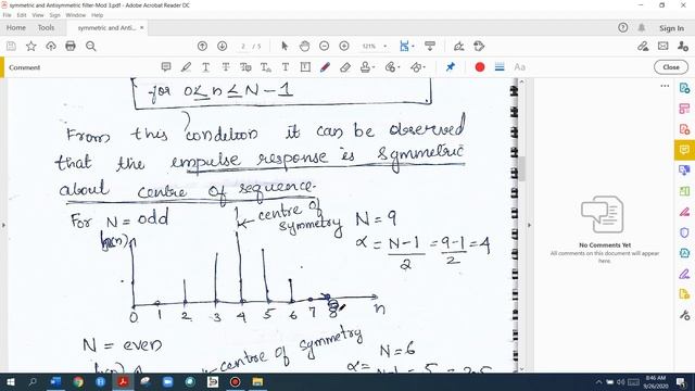 Module 3|Part 2 |Digital Signal Processing|| Symmetric FIR filter design|| KTU