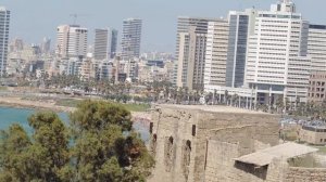 Яффа Грандиозная панорама Тель-Авива из Старого города Яффы 27 мая 2017 Jaffa Израиль