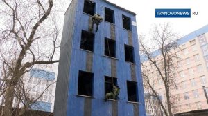 Бойцы ивановского ОМОНа провели альпинистскую тренировку