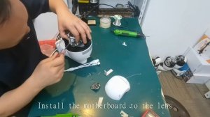 How to replace YUCHENG PTZ IP camera Motherboard