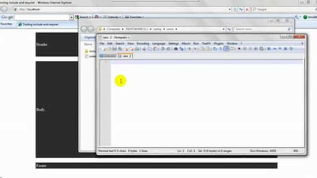 Include and Require function SynapseIndia php development Tutorial 2