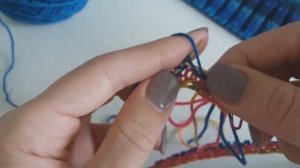 Эластичный наборный край для кругового вязания.