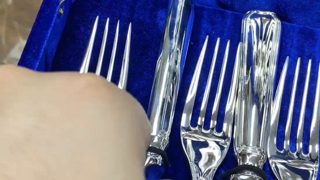 Столовый набор на 6 персон из серебра 925 пробы, sn015 смотреть онлайн