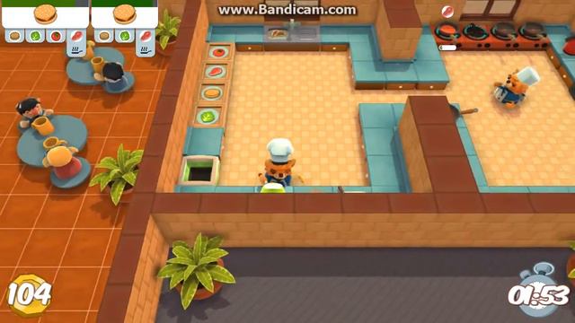 Cooking Video game! Overcooked PC gameplay 1-4 (3 Stars) смотреть онлайн