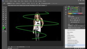 Photoshop CS6/CC Tutorial Efecto Lineas Iluminadas de Neón