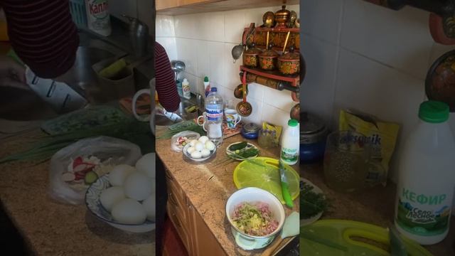 Окрошка без картошки #рецепты