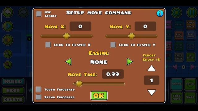 КАК ДВИГАТЬ ОБЪЕКТЫ В GEOMETRY DASH | MOVE TRIGGER | LИНК