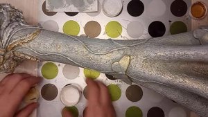 Как я переделала  стеклянную не устойчивую вазу .  Декупаж . Часть 2.