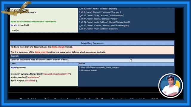 Learn Python MongoDB Complete Course |Step By Step| Delete |Ponnuri Gopie Krishna | Part-8 смотреть онлайн