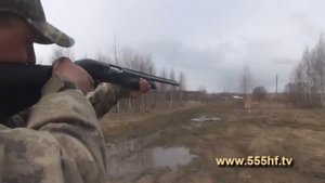 Пристрелка ружья.