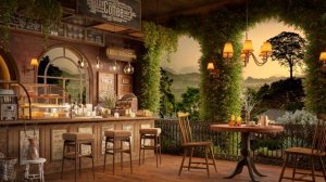 Уютное кофейное место в дождливый день ?️ Атмосфера джазового кафе для релаксации, работы и чтения