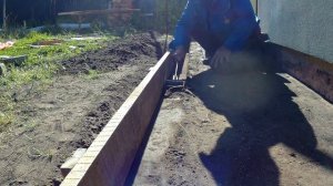 Отмостка  с утеплением.