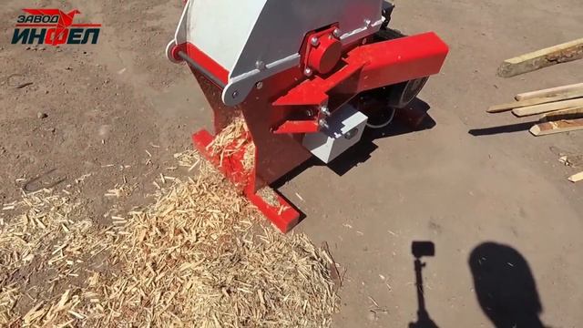 Щепорез для арболита SRUB-350M. Получаем игольчатую щепу для арболита. смотреть онлайн