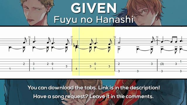 Given - Fuyu no Hanashi Guitar Tutorial [TABS] (Fingerstyle)