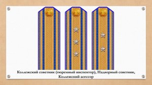 Знаки различия Главного тюремного управления МВД, затем Минюста Российской империи