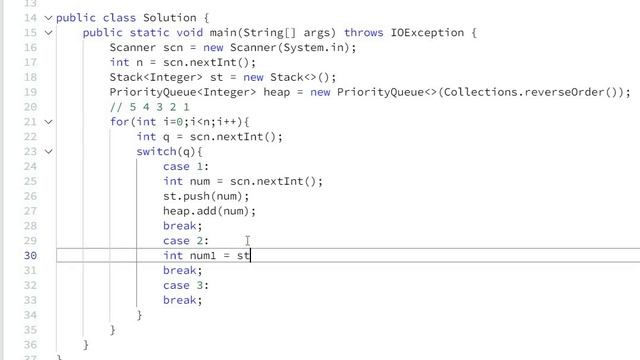 hackerrank maximum element solution - java | Problem Solving Hackerrank | realNameHidden