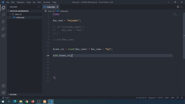Null Coalescing Operator PHP Bangla | PHP Null Coalescing Bangla Tutorial | Web Ship | Part - 37
