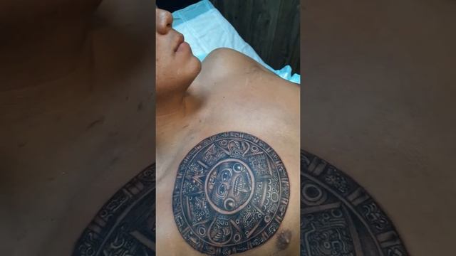 Aztec tattoo by MARTELL ART 2FARGONE TATTOOS