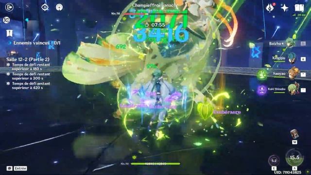 4.2 New Spiral Abyss Floor 12 - C0 Furina Freeze and C0 Baizhu Hyperbloom - Genshin Impact смотреть онлайн