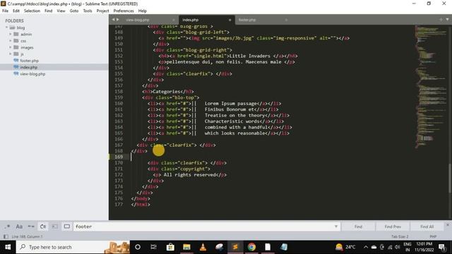 Php project | Blog website in php | Template setup - 2 | CMS in php  #project #php #phpproject