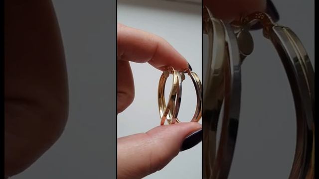 Роскошные золотые серьги, 585 проба, белое с желтым золото смотреть онлайн