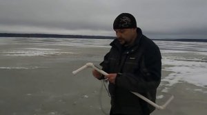 Пластиковая торпеда для протяжки сетей подо льдом с радиомаяком 3